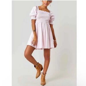 COPY - Hill House Athena Nap Dress Pink Gingham
Mini Square Neck Babydoll Cotton